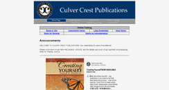 Desktop Screenshot of culvercrest.com